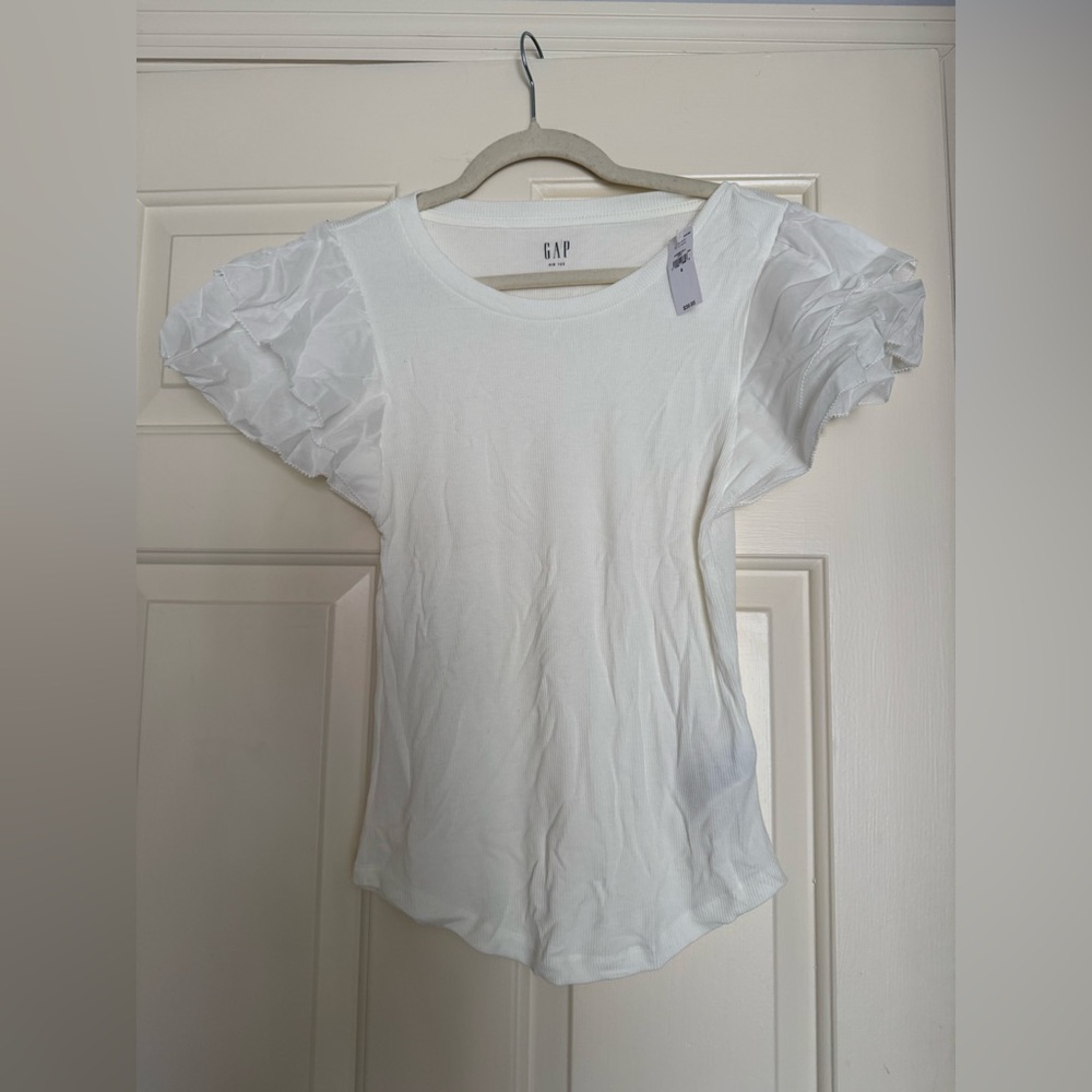 GAP Women's Short Sleeve White Top
